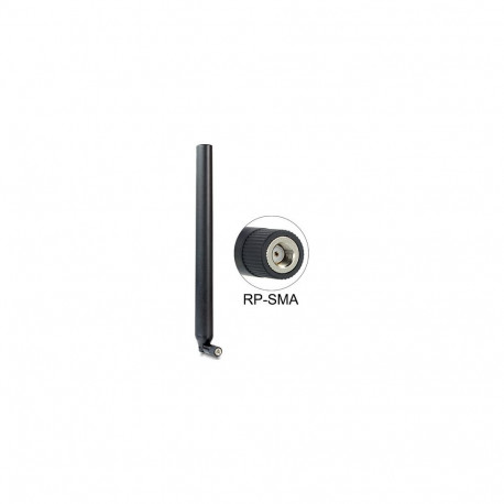 "WLAN 802.11 ac/a/h/b/g/n Antenne RP-SMA Stecker 5,5 - 9 dBi omnidirektional mit Kippgelenk schwarz"