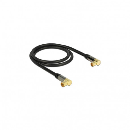 Delock kaabel IEC pistik 90G > IEC pesa 90G RG-6/U 1m