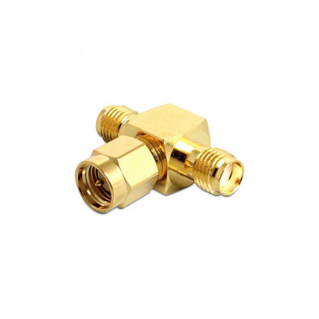 Delock HF SMA pesa - SMA pistik - SMA pesa T-adapter