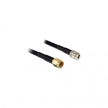 "DELOCK HF RP-SMA Stecker > N Buchse 1m LMR195 low loss"