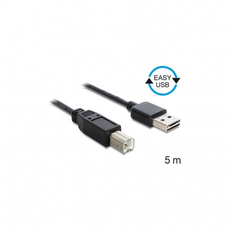 "Kabel EASY-USB 2.0 Typ-A Stecker > USB 2.0 Typ-B Stecker 5 m schwarz"