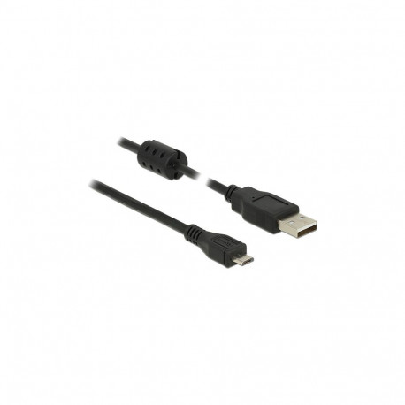 "DELOCK Kabel USB 2.0 Typ-A Stecker > USB 2.0 Micro-B Stecker 1.0 m schwarz"