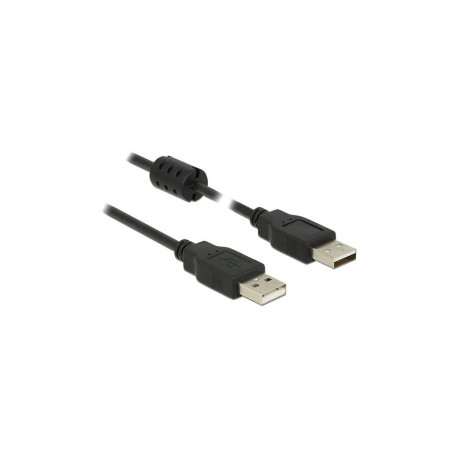 Delock USB 2.0 tüüp-A pistik - tüüp-A pistik kaabel, 1.5 m, must