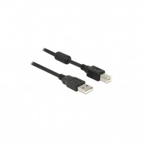 "DELOCK Kabel USB 2.0-A > B Stecker/Stecker 1 m mit Ferritkern"