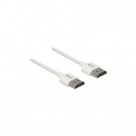 "Kabel High Speed HDMI mit Ethernet - HDMI-A Stecker > HDMI-A Stecker 3D 4K 1 m Slim High Quality"