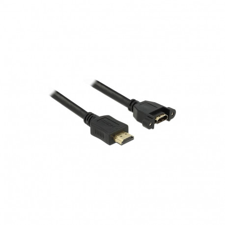 "Kabel HDMI-A Stecker > HDMI-A Buchse zum Einbau 4K 30 Hz 1 m"