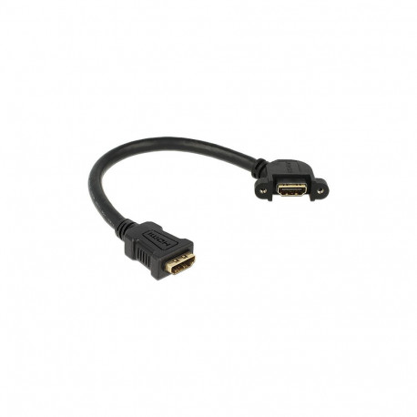 Delock HDMI A pesa - HDMI A pesa kaabel paigaldamiseks, 110 kraadi, 0.25 m