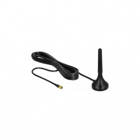 LTE-antenn SMA-pistikuga 1–2dBi jäik suunamata magnetaluse ja RG-174 A/U 3m ühenduskaabliga, välitin
