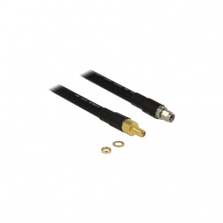 Delock HF RP-SMA pistik - RP-SMA pesa 1 m CFD400 madala kaoga