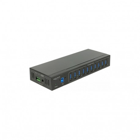 väline tööstuslik USB-jaotur 10 × USB 5Gbps Type-A 20kV ESD-kaitsega