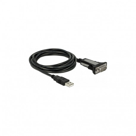 "DELOCK Adapter USB 2.0 Typ-A zu 1 x Seriell RS-232 DB9 4 m"