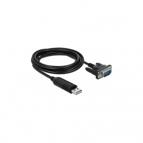 "DELOCK Adapter USB 2.0 Typ-A zu 1 x Seriell RS-485 DB9 mit 15 kV ESD Schutz"