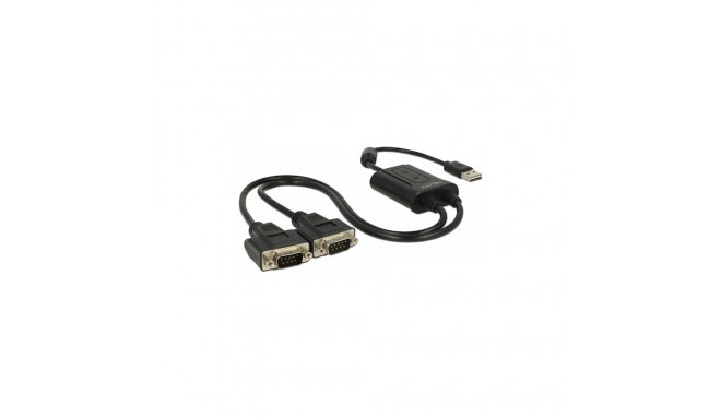 USB 2.0–2 × RS-232 jadaliidese adapter