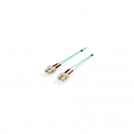 "Equip LWL Patchkabel SC->SC 5.00m Multimode Duplex OM3 turq Polybeutel"