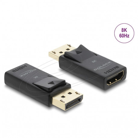 Delock aktiivne DisplayPort 1.4 - HDMI adapter 8K HDR-funktsiooniga