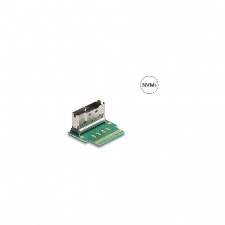 "Delock Adapter Slim SAS SFF-8654 8i Stecker zu Buchse 90° gewinkelt"