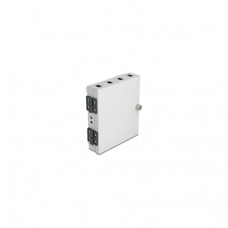 "Delock LWL Wandbox für 4 x SC Simplex oder LC Duplex Adapter Metallgehäuse"