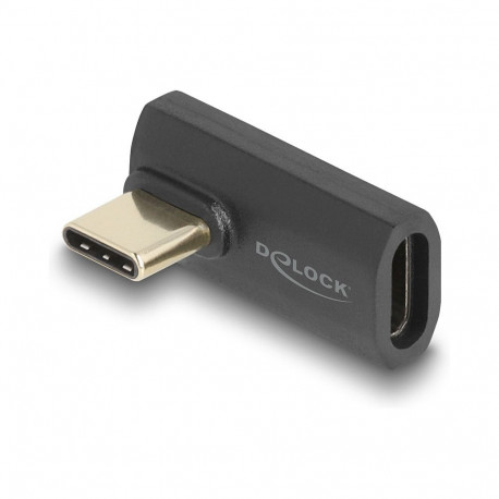 "USB Adapter 40 Gbps USB Type-C™ PD 3.1 240 W Stecker zu Buchse gedreht gewinkelt links / rechts 8K 