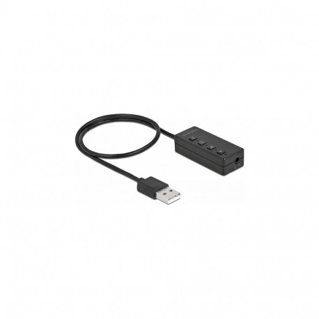 "Delock USB Headset und Mikrofon Adapter mit 2 x 3,5 mm Klinkenbuchse für Windows und Mac OS"