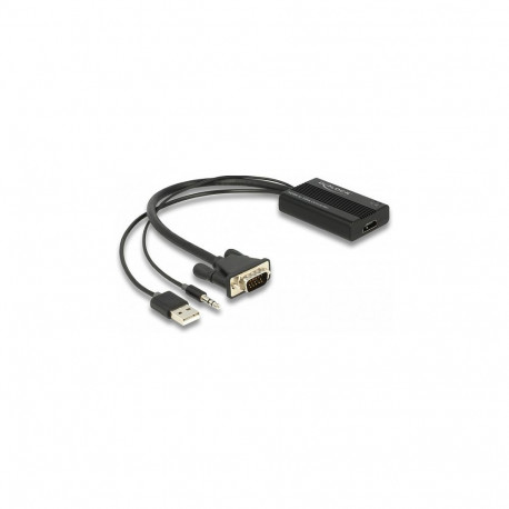 "Delock HDMI zu VGA Adapter mit Audio 25 cm"