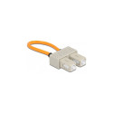 "Delock LWL Loopback Adapter SC / OM1 Multimode beige"