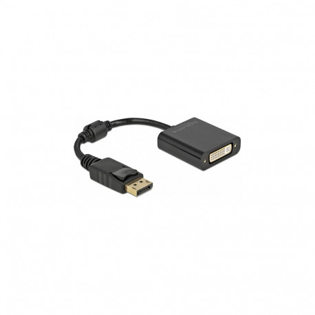 "Delock Adapter DisplayPort 1.1 Stecker zu DVI Buchse Passiv schwarz"