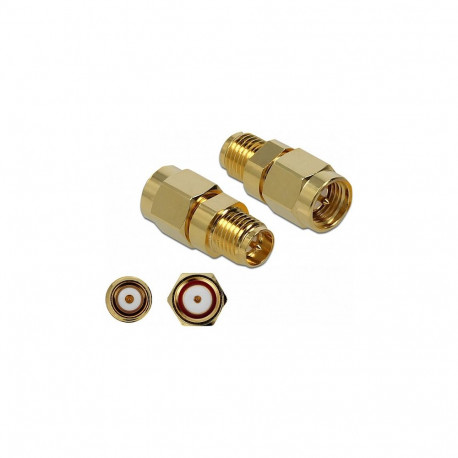 "Delock Adapter SMA Stecker zu RP-SMA Buchse 10 GHz"