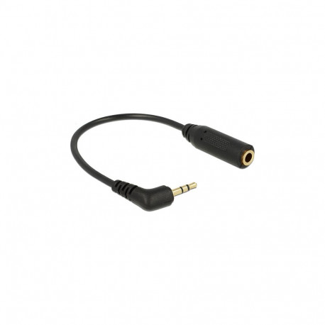 "Delock Audiokabel Klinkenstecker 2,5 mm 3 Pin gewinkelt > Klinkenbuchse 3,5 mm 3 Pin"