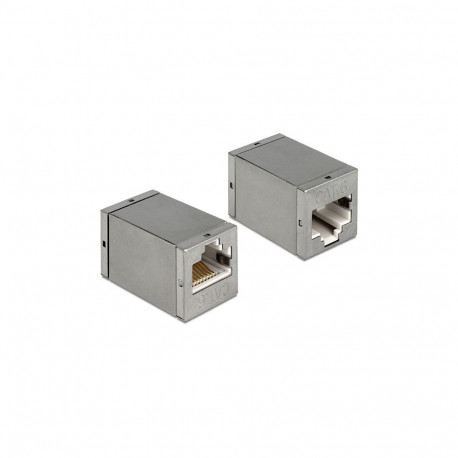 Delock RJ45 pesa - RJ45 pesa adapter Cat.6 STP kompaktne