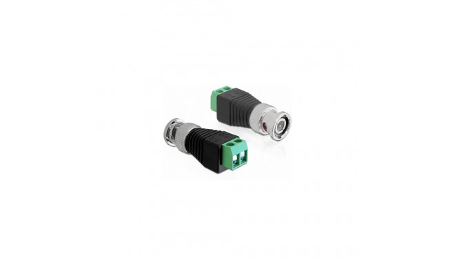 "Delock Adapter BNC Stecker > Terminalblock 2 Pin"