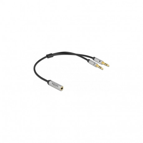 "Headset Adapter 1 x 3,5 mm 4 Pin Klinkenbuchse zu 2 x 3,5 mm 3 Pin Klinkenstecker (CTIA)"