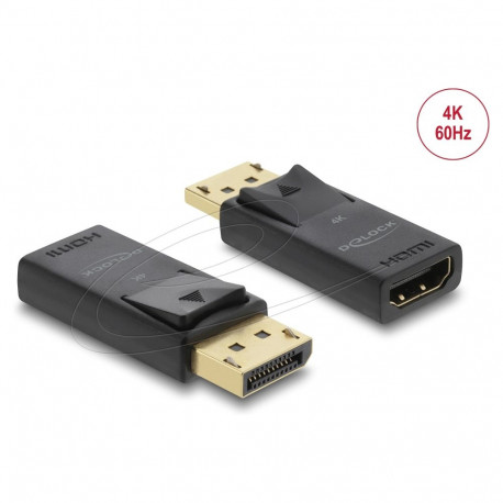 Delock aktiivne DisplayPort 1.2 HDMI adapter 4K HDR-funktsiooniga