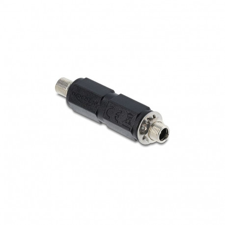 "Hohlstecker Adapter DC 5,5 x 2,5 mm Buchse auf Buchse mit Gewinde gerade"