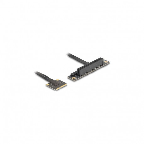 "Adapter Mini PCIe Stecker zu PCIe 3.0 x8 Slot 90° gewinkelt mit Kabel 20 cm"