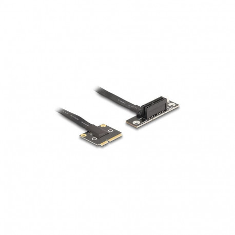 "Adapter Mini PCIe Stecker zu PCIe 3.0 x1 Buchse 90° gewinkelt mit Kabel 20 cm"