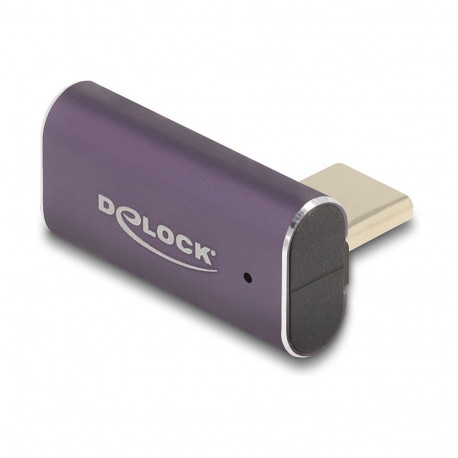 Delock USB adapter 40 Gbps USB Type-C™ PD 3.1 240 W pistikust pesasse pööratud nurgaga vasakule / pa