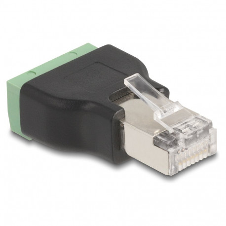 "Delock RJ45 Stecker zu Terminalblock Adapter 4 Pin"