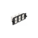 Delock Keystone 6-pordiline must adapterpaneel
