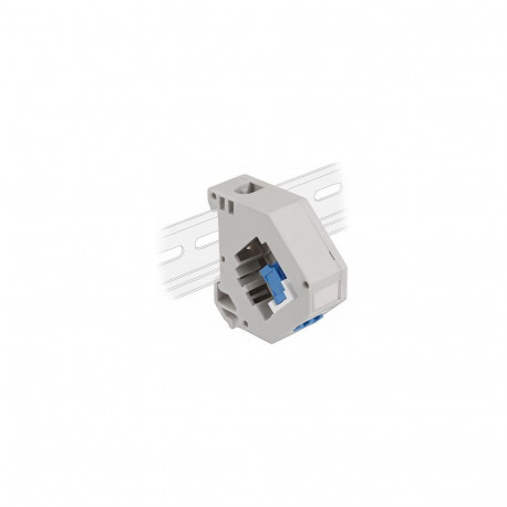DIN-liistu adapter Keystone LC Duplex pesast LC Duplex pessa, sinine