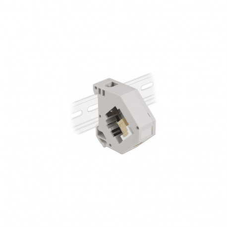 "Delock Hutschienenadapter mit Keystone SC Simplex Buchse zu SC Simplex Buchse beige"