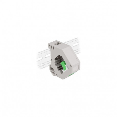 "Hutschienenadapter mit Keystone SC Simplex Buchse zu SC Simplex Buchse grün"