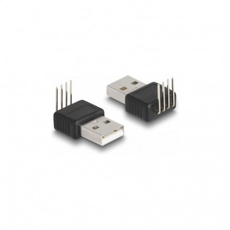 "Delock Adapter USB 2.0 Type-A Stecker zu 4 Pin 90° gewinkelt"