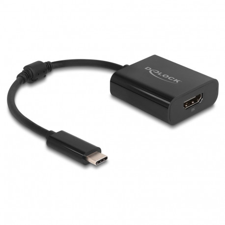 "Delock USB Type-C™ Adapter zu HDMI (DP Alt Mode) 8K mit HDR Funktion schwarz"