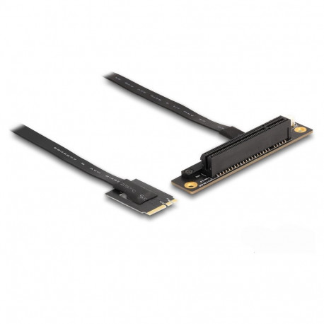 "Delock M.2 Key A+E zu PCIe x8 NVMe Adapter gewinkelt mit 20 cm Kabel"