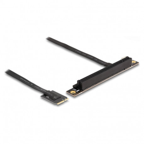 "Delock M.2 Key A+E zu PCIe x16 NVMe Adapter gewinkelt mit 20 cm Kabel"