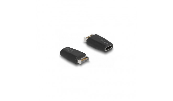 USB-adapter 10 Gbps Type-E Key A pistik – USB Type-C™ pesa, must