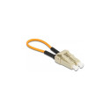 "Delock LWL Loopback Adapter LC / OM2 Multimode beige"