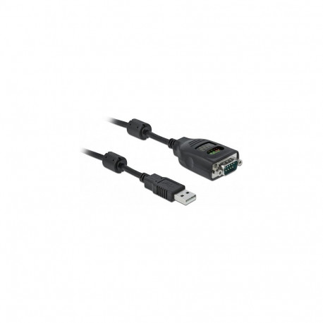 USB Type-A–DB9 jadaliidese adapter 9 LED-iga RS-232 testeriga