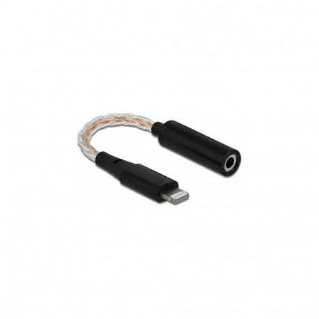 Audioadapter 8 Pin Lightning™-pistikust DAC 24 Bit/48 kHz Hi-Res 3,5 mm 4 Pin helipesasse, 10,5cm