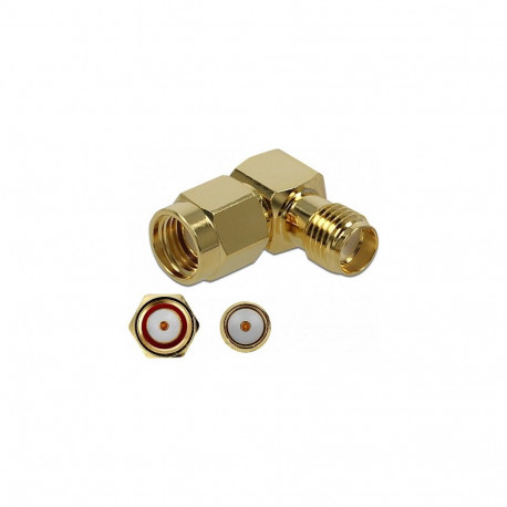"Delock Adapter RP-SMA Stecker zu SMA Buchse 90° 10 GHz"